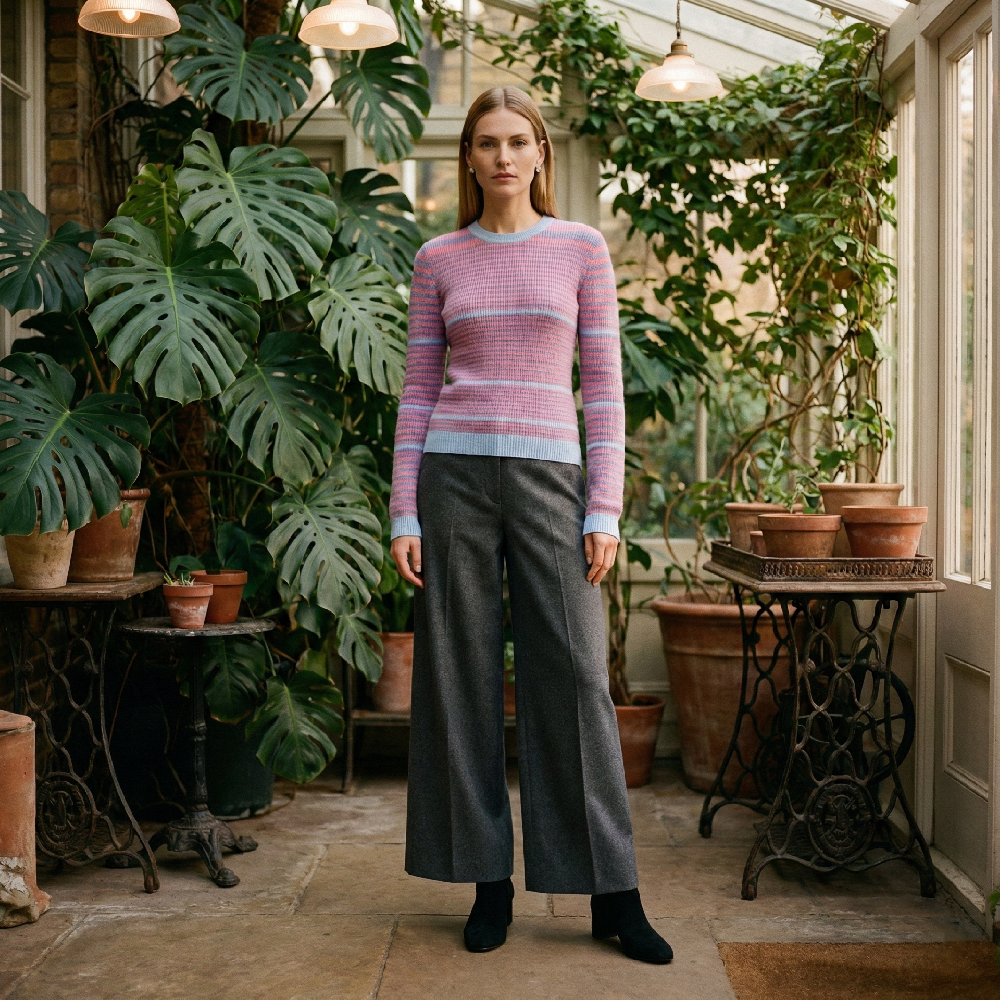 紫雾拂晓毛衣 分区温感褪色技术 YX946